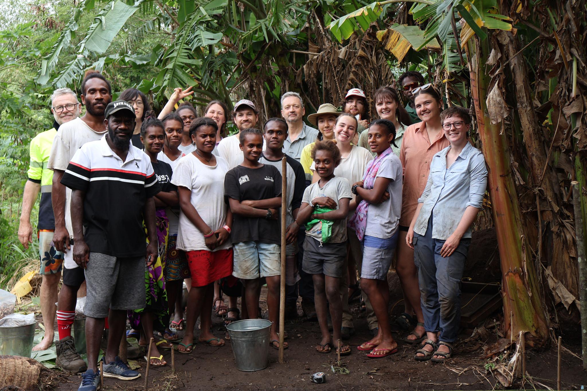 Field school participants and local crew, Melabong Mound 2024