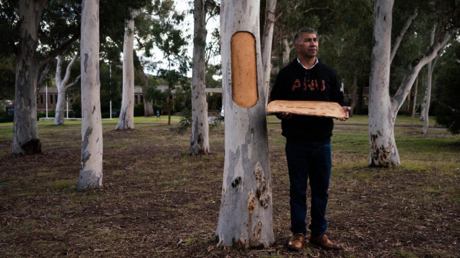 Ngambri and Ngunnawal custodian Paul Girrawah House. Photo: Tracey Nearmy/ANU